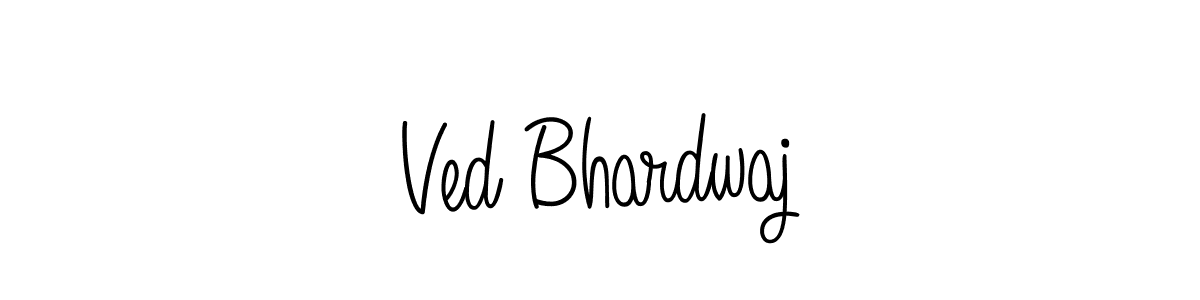 Design your own signature with our free online signature maker. With this signature software, you can create a handwritten (Angelique-Rose-font-FFP) signature for name Ved Bhardwaj. Ved Bhardwaj signature style 5 images and pictures png