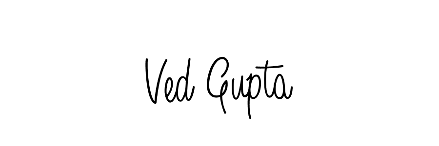 Best and Professional Signature Style for Ved Gupta. Angelique-Rose-font-FFP Best Signature Style Collection. Ved Gupta signature style 5 images and pictures png