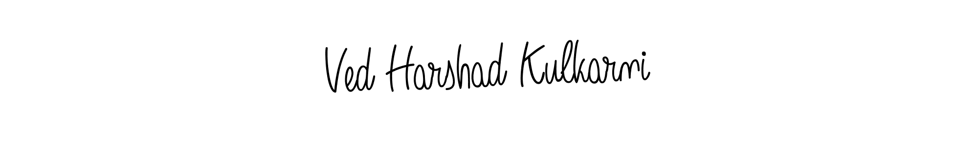 Design your own signature with our free online signature maker. With this signature software, you can create a handwritten (Angelique-Rose-font-FFP) signature for name Ved Harshad Kulkarni. Ved Harshad Kulkarni signature style 5 images and pictures png