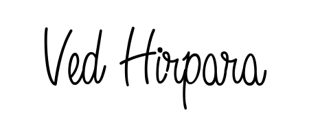 Explore multiple handwriting variations for Ved Hirpara including this stunning Angelique-Rose-font-FFP design. Free to use across all platforms. Ved Hirpara signature style 5 images and pictures png