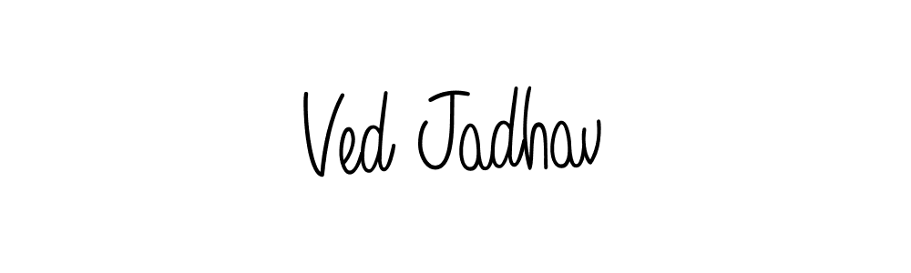 Similarly Angelique-Rose-font-FFP is the best handwritten signature design. Signature creator online .You can use it as an online autograph creator for name Ved Jadhav. Ved Jadhav signature style 5 images and pictures png
