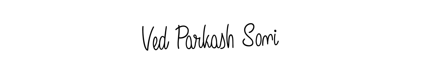 Also we have Ved Parkash Soni name is the best signature style. Create professional handwritten signature collection using Angelique-Rose-font-FFP autograph style. Ved Parkash Soni signature style 5 images and pictures png