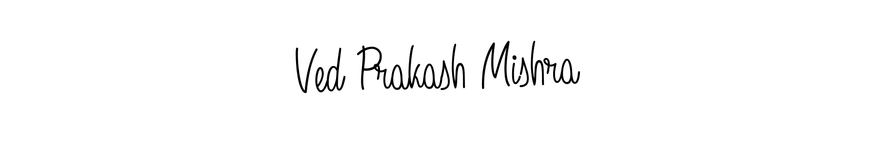 Use a signature maker to create a handwritten signature online. With this signature software, you can design (Angelique-Rose-font-FFP) your own signature for name Ved Prakash Mishra. Ved Prakash Mishra signature style 5 images and pictures png