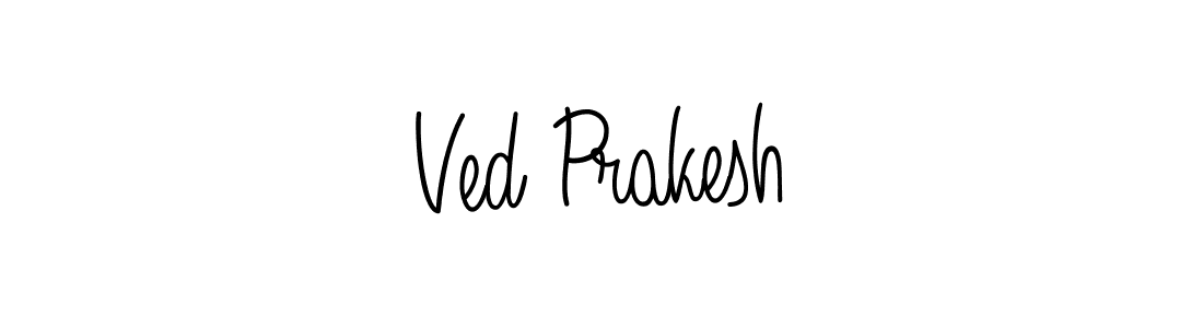 Ved Prakesh stylish signature style. Best Handwritten Sign (Angelique-Rose-font-FFP) for my name. Handwritten Signature Collection Ideas for my name Ved Prakesh. Ved Prakesh signature style 5 images and pictures png