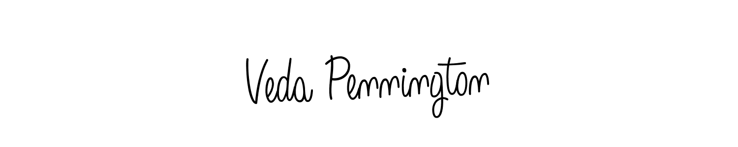 How to make Veda Pennington signature? Angelique-Rose-font-FFP is a professional autograph style. Create handwritten signature for Veda Pennington name. Veda Pennington signature style 5 images and pictures png