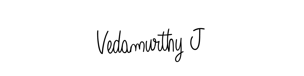 Make a beautiful signature design for name Vedamurthy J. Use this online signature maker to create a handwritten signature for free. Vedamurthy J signature style 5 images and pictures png