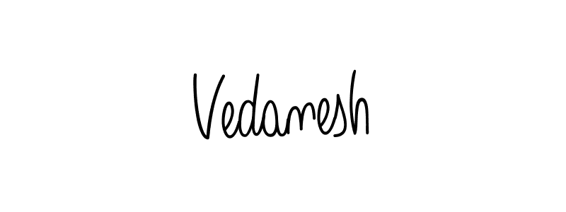 How to Draw Vedanesh signature style? Angelique-Rose-font-FFP is a latest design signature styles for name Vedanesh. Vedanesh signature style 5 images and pictures png