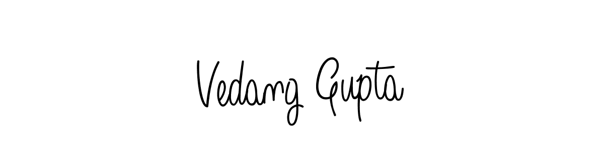 Check out images of Autograph of Vedang Gupta name. Actor Vedang Gupta Signature Style. Angelique-Rose-font-FFP is a professional sign style online. Vedang Gupta signature style 5 images and pictures png