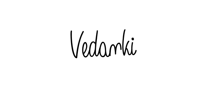 You should practise on your own different ways (Angelique-Rose-font-FFP) to write your name (Vedanki) in signature. don't let someone else do it for you. Vedanki signature style 5 images and pictures png