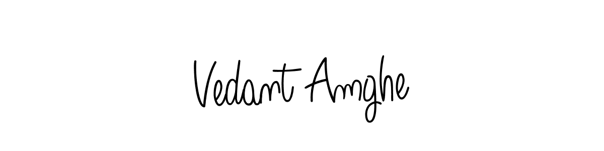 if you are searching for the best signature style for your name Vedant Amghe. so please give up your signature search. here we have designed multiple signature styles  using Angelique-Rose-font-FFP. Vedant Amghe signature style 5 images and pictures png