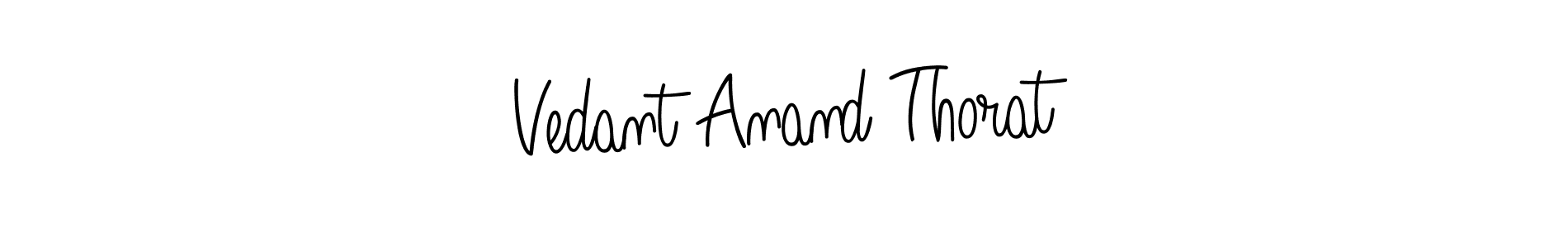 Use a signature maker to create a handwritten signature online. With this signature software, you can design (Angelique-Rose-font-FFP) your own signature for name Vedant Anand Thorat. Vedant Anand Thorat signature style 5 images and pictures png