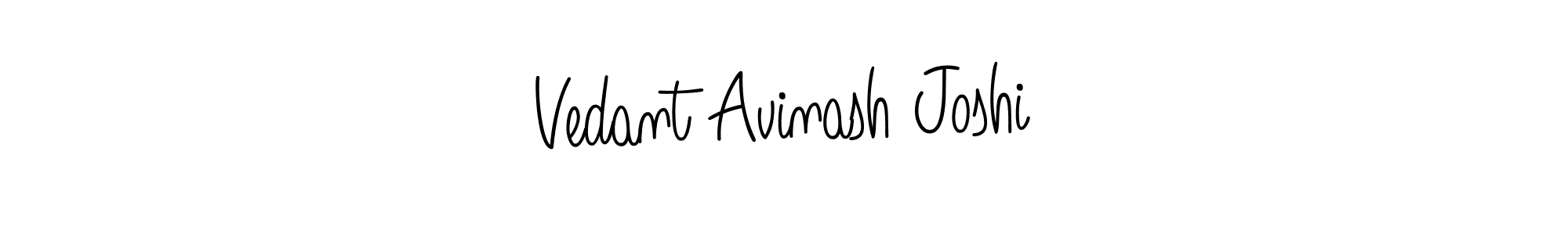 Vedant Avinash Joshi stylish signature style. Best Handwritten Sign (Angelique-Rose-font-FFP) for my name. Handwritten Signature Collection Ideas for my name Vedant Avinash Joshi. Vedant Avinash Joshi signature style 5 images and pictures png