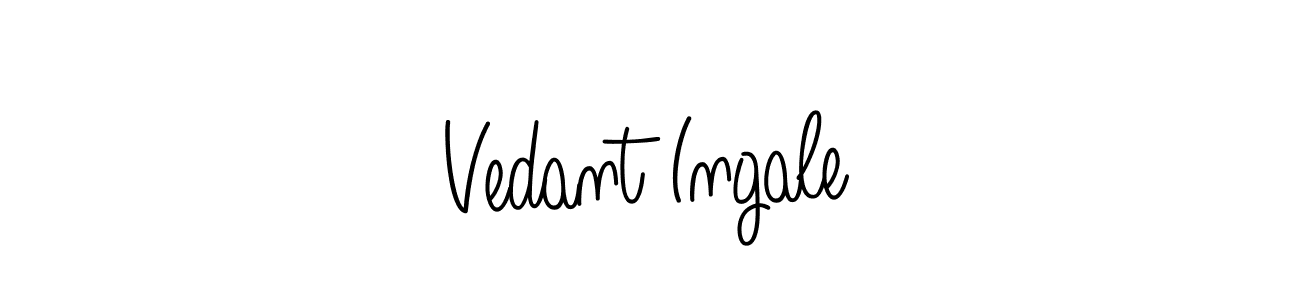 You can use this online signature creator to create a handwritten signature for the name Vedant Ingale. This is the best online autograph maker. Vedant Ingale signature style 5 images and pictures png