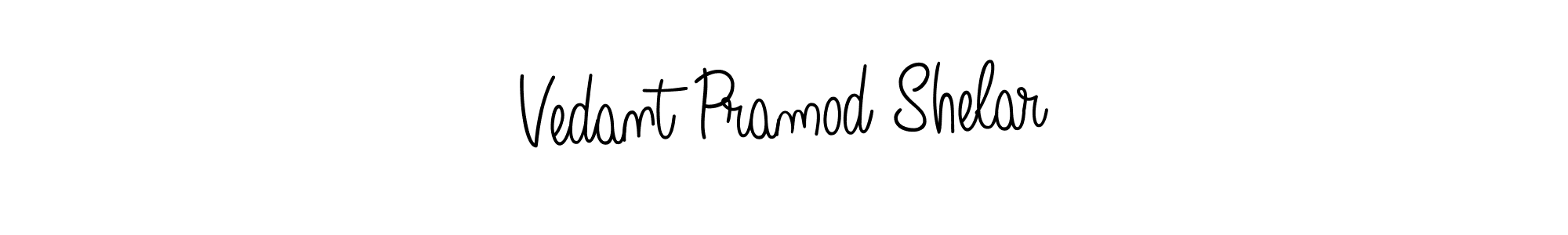 Also we have Vedant Pramod Shelar name is the best signature style. Create professional handwritten signature collection using Angelique-Rose-font-FFP autograph style. Vedant Pramod Shelar signature style 5 images and pictures png