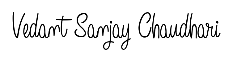 The Angelique-Rose-font-FFP signature style provides a bold statement for name Vedant Sanjay Chaudhari. Designed for business owners, executives, and leaders. Vedant Sanjay Chaudhari signature style 5 images and pictures png