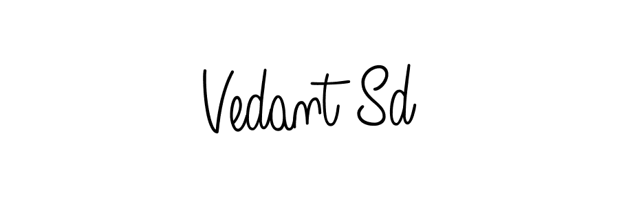 Here are the top 10 professional signature styles for the name Vedant Sd. These are the best autograph styles you can use for your name. Vedant Sd signature style 5 images and pictures png