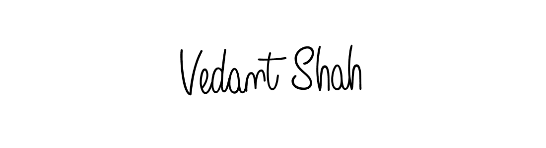 Create a beautiful signature design for name Vedant Shah. With this signature (Angelique-Rose-font-FFP) fonts, you can make a handwritten signature for free. Vedant Shah signature style 5 images and pictures png