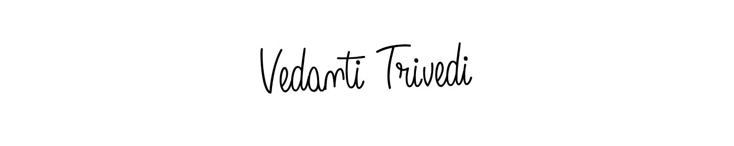 if you are searching for the best signature style for your name Vedanti Trivedi. so please give up your signature search. here we have designed multiple signature styles  using Angelique-Rose-font-FFP. Vedanti Trivedi signature style 5 images and pictures png