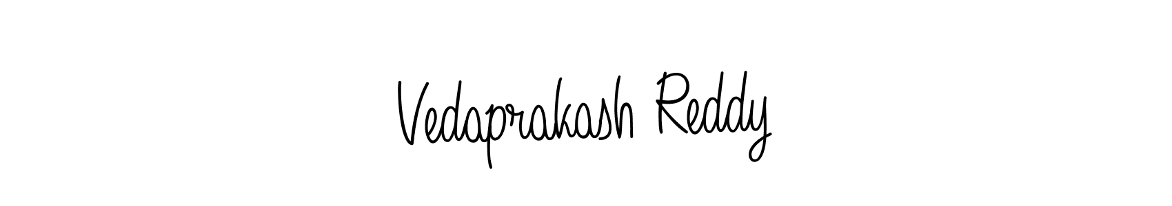 You should practise on your own different ways (Angelique-Rose-font-FFP) to write your name (Vedaprakash Reddy) in signature. don't let someone else do it for you. Vedaprakash Reddy signature style 5 images and pictures png