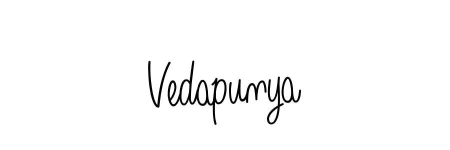 Make a beautiful signature design for name Vedapunya. Use this online signature maker to create a handwritten signature for free. Vedapunya signature style 5 images and pictures png