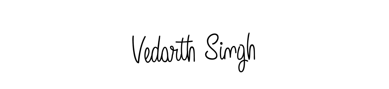 Vedarth Singh stylish signature style. Best Handwritten Sign (Angelique-Rose-font-FFP) for my name. Handwritten Signature Collection Ideas for my name Vedarth Singh. Vedarth Singh signature style 5 images and pictures png