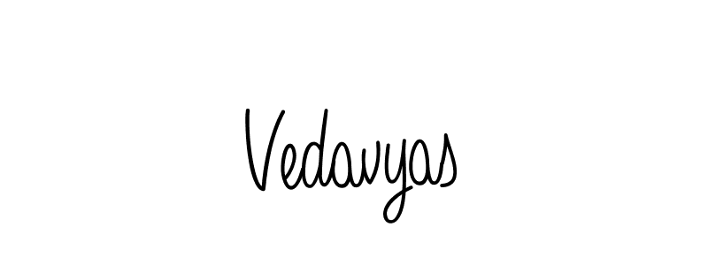 How to Draw Vedavyas signature style? Angelique-Rose-font-FFP is a latest design signature styles for name Vedavyas. Vedavyas signature style 5 images and pictures png