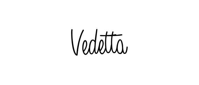 You should practise on your own different ways (Angelique-Rose-font-FFP) to write your name (Vedetta) in signature. don't let someone else do it for you. Vedetta signature style 5 images and pictures png