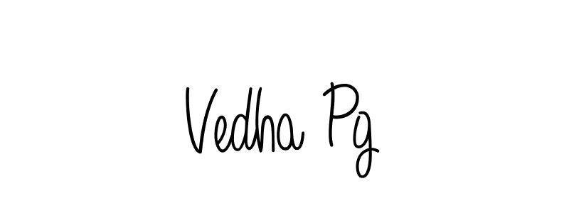 How to Draw Vedha Pg signature style? Angelique-Rose-font-FFP is a latest design signature styles for name Vedha Pg. Vedha Pg signature style 5 images and pictures png