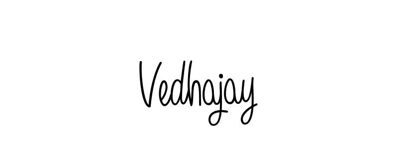 Also we have Vedhajay name is the best signature style. Create professional handwritten signature collection using Angelique-Rose-font-FFP autograph style. Vedhajay signature style 5 images and pictures png