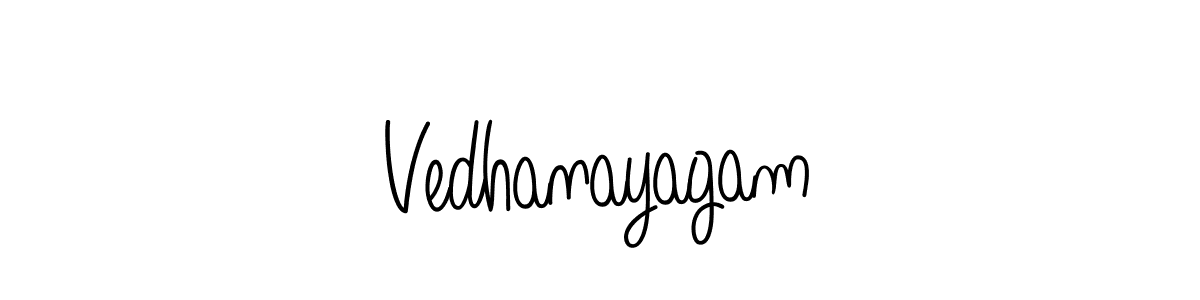 Design your own signature with our free online signature maker. With this signature software, you can create a handwritten (Angelique-Rose-font-FFP) signature for name Vedhanayagam. Vedhanayagam signature style 5 images and pictures png