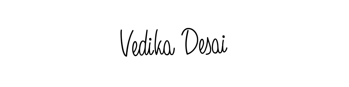 This is the best signature style for the Vedika Desai name. Also you like these signature font (Angelique-Rose-font-FFP). Mix name signature. Vedika Desai signature style 5 images and pictures png