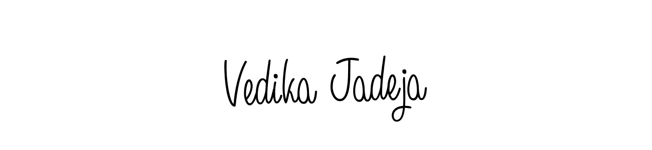 Also You can easily find your signature by using the search form. We will create Vedika Jadeja name handwritten signature images for you free of cost using Angelique-Rose-font-FFP sign style. Vedika Jadeja signature style 5 images and pictures png