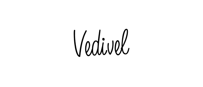 Make a beautiful signature design for name Vedivel. Use this online signature maker to create a handwritten signature for free. Vedivel signature style 5 images and pictures png