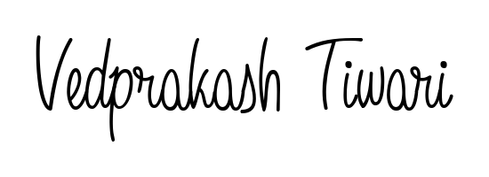 Make a beautiful signature design for name Vedprakash Tiwari. Use this online signature maker to create a handwritten signature for free. Vedprakash Tiwari signature style 5 images and pictures png