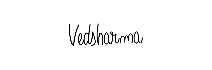 You can use this online signature creator to create a handwritten signature for the name Vedsharma. This is the best online autograph maker. Vedsharma signature style 5 images and pictures png
