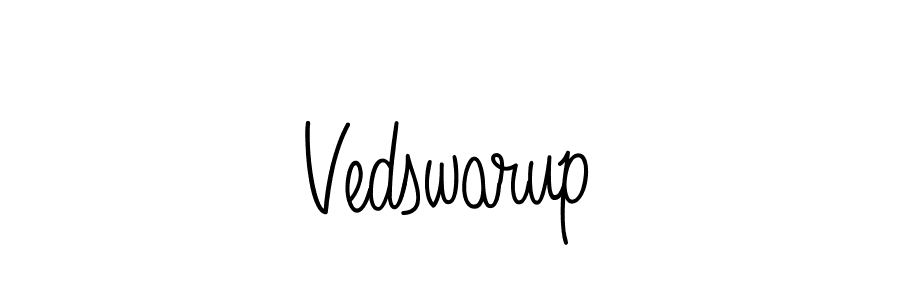 Also we have Vedswarup name is the best signature style. Create professional handwritten signature collection using Angelique-Rose-font-FFP autograph style. Vedswarup signature style 5 images and pictures png