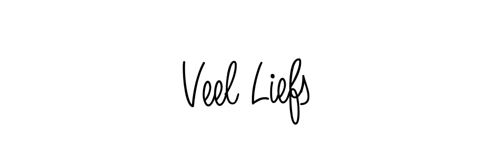 How to Draw Veel Liefs signature style? Angelique-Rose-font-FFP is a latest design signature styles for name Veel Liefs. Veel Liefs signature style 5 images and pictures png
