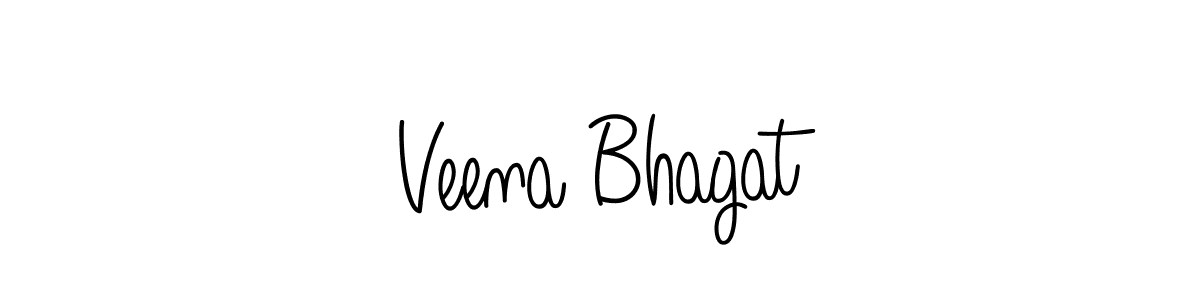 Design your own signature with our free online signature maker. With this signature software, you can create a handwritten (Angelique-Rose-font-FFP) signature for name Veena Bhagat. Veena Bhagat signature style 5 images and pictures png