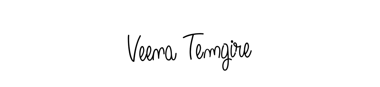 It looks lik you need a new signature style for name Veena Temgire. Design unique handwritten (Angelique-Rose-font-FFP) signature with our free signature maker in just a few clicks. Veena Temgire signature style 5 images and pictures png