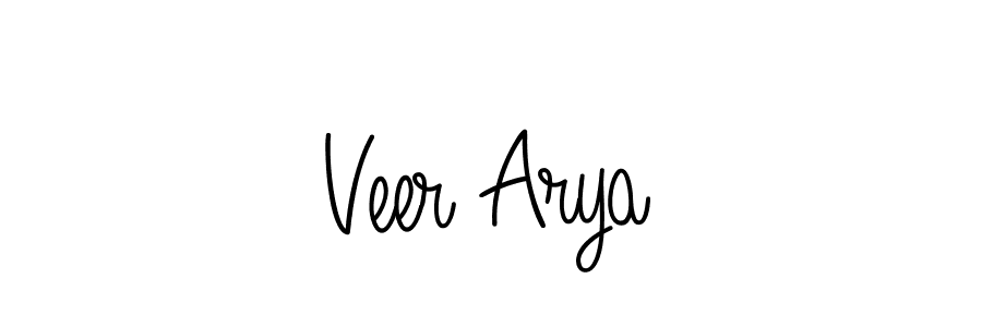 Best and Professional Signature Style for Veer Arya. Angelique-Rose-font-FFP Best Signature Style Collection. Veer Arya signature style 5 images and pictures png