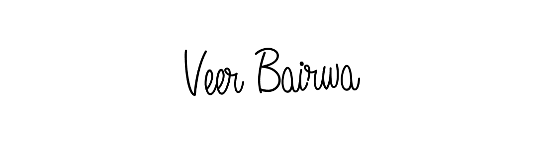 Design your own signature with our free online signature maker. With this signature software, you can create a handwritten (Angelique-Rose-font-FFP) signature for name Veer Bairwa. Veer Bairwa signature style 5 images and pictures png