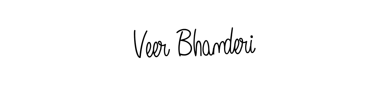 You should practise on your own different ways (Angelique-Rose-font-FFP) to write your name (Veer Bhanderi) in signature. don't let someone else do it for you. Veer Bhanderi signature style 5 images and pictures png