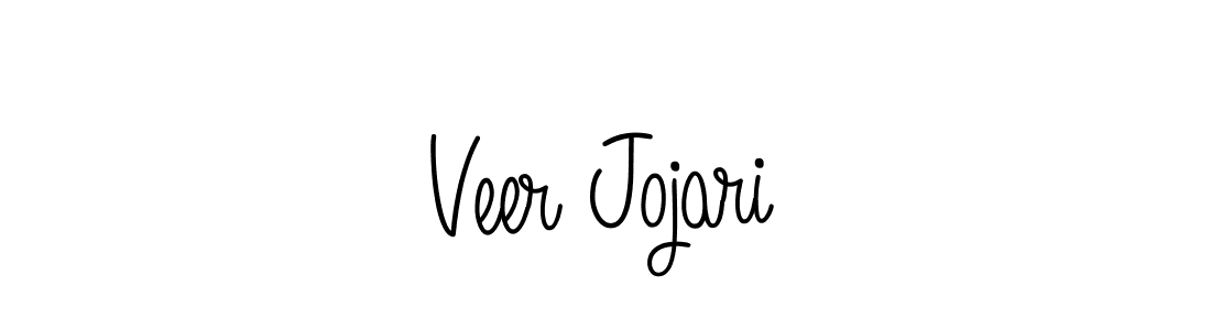 Use a signature maker to create a handwritten signature online. With this signature software, you can design (Angelique-Rose-font-FFP) your own signature for name Veer Jojari. Veer Jojari signature style 5 images and pictures png