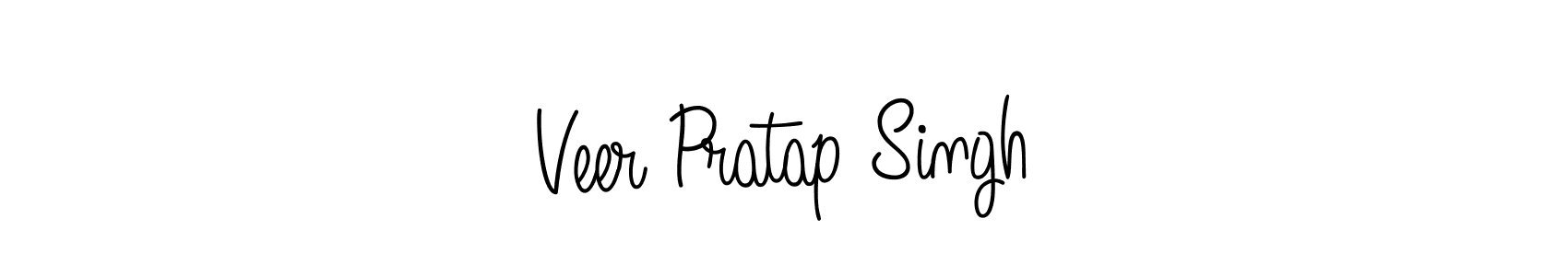 How to make Veer Pratap Singh name signature. Use Angelique-Rose-font-FFP style for creating short signs online. This is the latest handwritten sign. Veer Pratap Singh signature style 5 images and pictures png