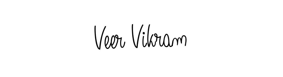 You should practise on your own different ways (Angelique-Rose-font-FFP) to write your name (Veer Vikram) in signature. don't let someone else do it for you. Veer Vikram signature style 5 images and pictures png