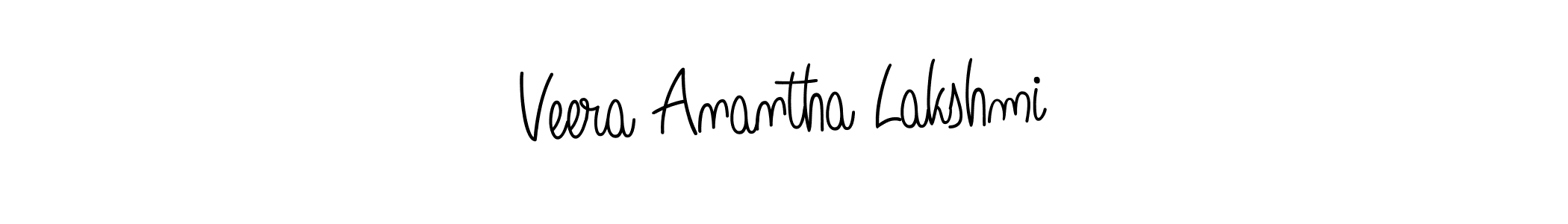 Design your own signature with our free online signature maker. With this signature software, you can create a handwritten (Angelique-Rose-font-FFP) signature for name Veera Anantha Lakshmi. Veera Anantha Lakshmi signature style 5 images and pictures png