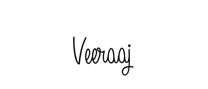 You should practise on your own different ways (Angelique-Rose-font-FFP) to write your name (Veeraaj) in signature. don't let someone else do it for you. Veeraaj signature style 5 images and pictures png