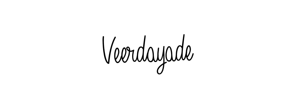 You should practise on your own different ways (Angelique-Rose-font-FFP) to write your name (Veerdayade) in signature. don't let someone else do it for you. Veerdayade signature style 5 images and pictures png