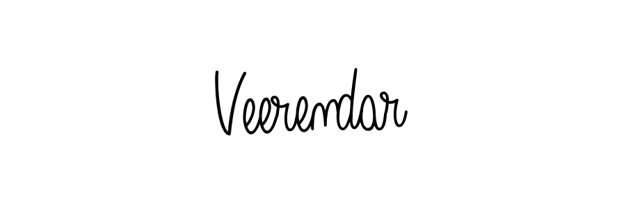 Use a signature maker to create a handwritten signature online. With this signature software, you can design (Angelique-Rose-font-FFP) your own signature for name Veerendar. Veerendar signature style 5 images and pictures png