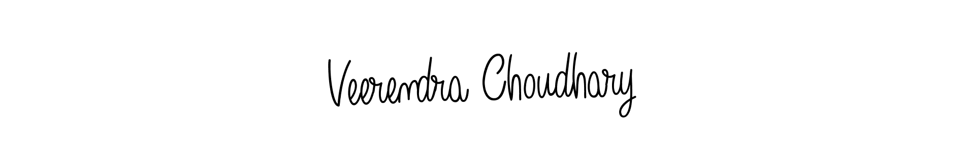 Make a beautiful signature design for name Veerendra Choudhary. With this signature (Angelique-Rose-font-FFP) style, you can create a handwritten signature for free. Veerendra Choudhary signature style 5 images and pictures png